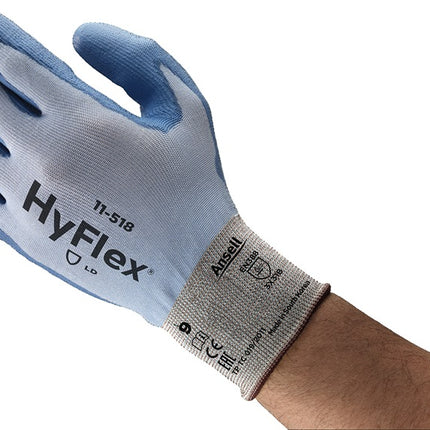 ANSELL Schnittschutzhandschuhe HyFlex® 11-518 Größe 10 blau ( 4000371087 )