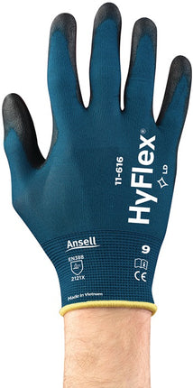 ANSELL Handschuhe HyFlex® 11-616 Größe 7 grünblau/schwarz ( 4000371326 )