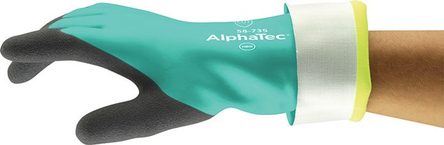 ANSELL guanti chimici AlphaTec 58-735 taglia 9 verde ( 4000371503 )
