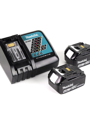 Makita DTM 51 RMJX2 Akku Multifunktionswerkzeug 18 V + 2x Akku 4,0 Ah + Ladegerät + 39 tlg. Zubehör Set + Makpac - Toolbrothers