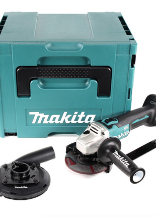 Makita DGA 504 ZJ Akku Winkelschleifer 18 V 125mm Brushless Solo + Absaughaube + Makpac - ohne Akku, ohne Ladegerät - Toolbrothers