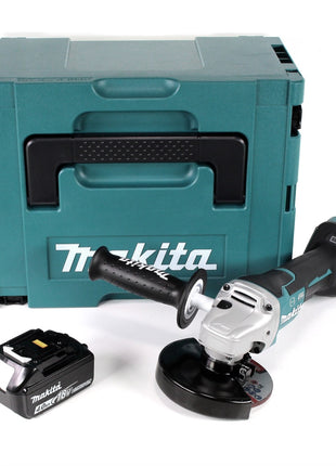 Makita DGA 517 M1J Akku Winkelschleifer 18 V 125 mm Brushless + 1x Akku 4,0 Ah + Makpac - ohne Ladegerät - Toolbrothers