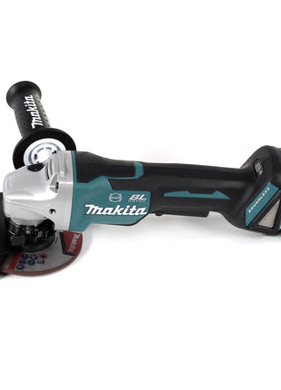 Makita DGA 517 T1J Akku Winkelschleifer 18 V 125 mm Brushless + 1x Akku 5,0 Ah + Makpac - ohne Ladegerät - Toolbrothers