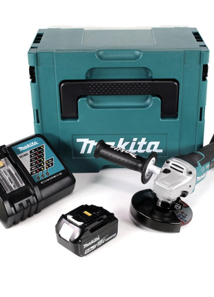 Makita DGA 517 RT1J Akku Winkelschleifer 18 V 125 mm Brushless + 1x Akku 5,0 Ah + Ladegerät + Makpac - Toolbrothers