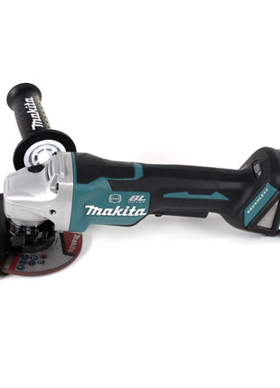 Makita DGA 517 RGJ Akku Winkelschleifer 18 V 125 mm Brushless + 2x Akku 6,0 Ah + Ladegerät + Makpac - Toolbrothers