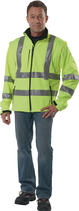 Chaqueta softshell PREVENT alta visibilidad talla L (4000380261)