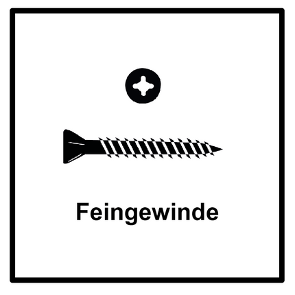 Technofast FF3930RD 12000 x Gipskartonschrauben Trockenbauschrauben 3,9 x 30 PH2 Feingewinde - Toolbrothers