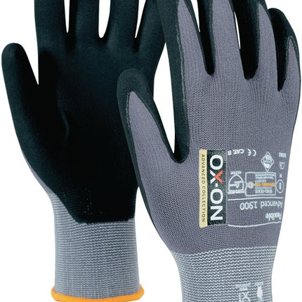 Guanti OX-ON Flexible Advanced 1900 taglia 8 nero/grigio chiaro ( 4000391379 )