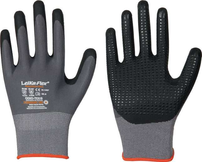 LEIPOLD Handschuhe LeiKaFlex 1467 Größe 8 grau ( 4000391419 )