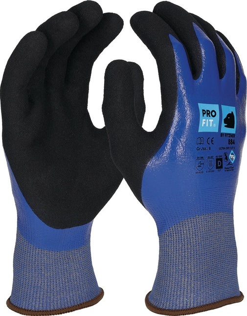 PRO FIT guanti antitaglio Ultra DRY CUT D taglia 9 blu / nero ( 4000391425 )