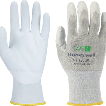 HONEYWELL guanti antitaglio Nuovo Perfect Fit 13G PU A3/C taglia 8 bianco ( 4000391443 )