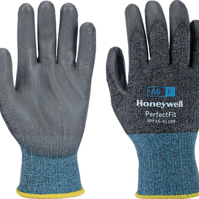 HONEYWELL guanti antitaglio Nuovi Perfect Fit 13G PU A6/F taglia 10 grigio/blu ( 4000391451 )