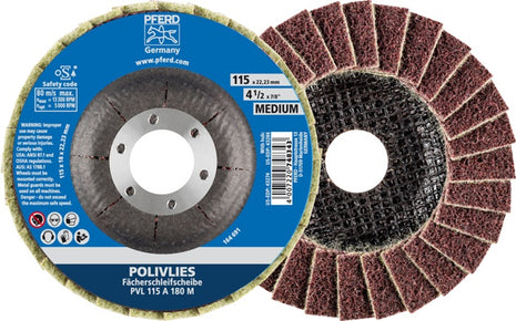 Disco dentado PFERD POLIVLIES Ø 115 mm tamaño de grano medio (4000842603)