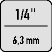 EXACT Einschnittgewindebohrer  HSSG 1/4 ″ 6KT-Bit M5x15 mm ( 4000867575 )