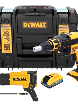 DeWalt DCF 620 NT Akku Trockenbauschrauber 18 V 30 Nm Brushless + 1x Powerstack Akku 5,0 Ah + TSTAK - ohne Ladegerät