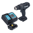 Makita DHP 482 SA1B Akumulatorowa wiertarko-wkrętarka udarowa 18 V 62 Nm czarna + 1x akumulator 2,0 Ah + ładowarka