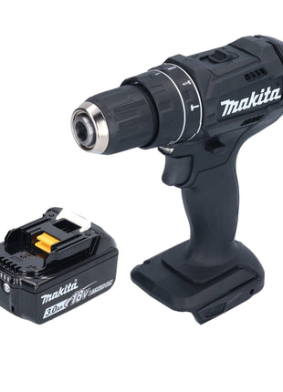 Makita DHP 482 F1B Perceuse-visseuse à percussion sans fil 18 V 62 Nm noir + 1x batterie 3,0 Ah - sans chargeur