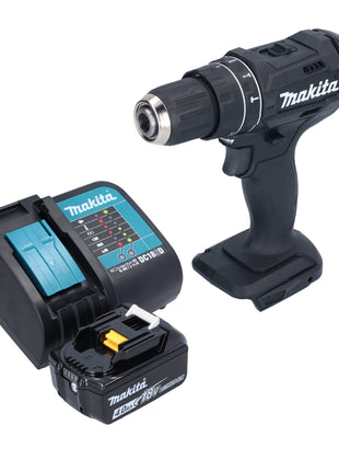 Makita DHP 482 SM1B taladro percutor inalámbrico 18 V 62 Nm negro + 1x batería 4,0 Ah + cargador