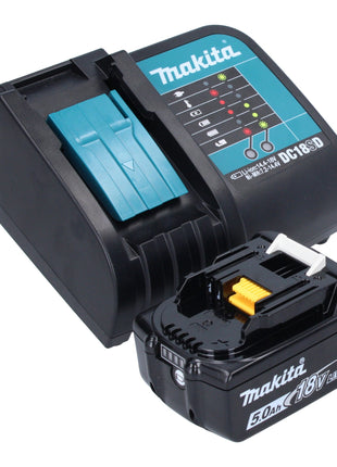 Makita DHP 482 ST1B Akumulatorowa wiertarko-wkrętarka udarowa 18 V 62 Nm czarna + 1x akumulator 5,0 Ah + ładowarka