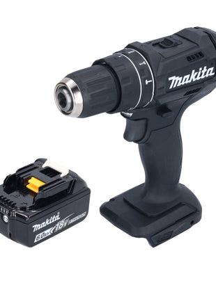 Makita DHP 482 G1B Perceuse-visseuse à percussion sans fil 18 V 62 Nm noir + 1x batterie 6,0 Ah - sans chargeur