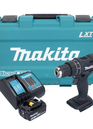 Makita DHP 482 SM1KB taladro percutor inalámbrico 18 V 62 Nm negro + 1x batería 4,0 Ah + cargador + estuche