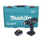 Makita DHP 482 G1KB taladro percutor inalámbrico 18 V 62 Nm negro + 1x batería 6,0 Ah + estuche - sin cargador