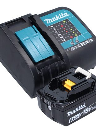 Makita DHP 482 SG1KB Perceuse-visseuse à percussion sans fil 18 V 62 Nm noire + 1x batterie 6,0 Ah + chargeur + coffret