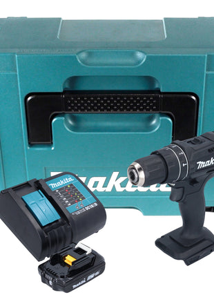 Makita DHP 482 SA1JB Akku Schlagbohrschrauber 18 V 62 Nm Schwarz + 1x Akku 2,0 Ah + Ladegerät + Makpac