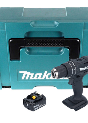 Makita DHP 482 M1JB taladro percutor inalámbrico 18 V 62 Nm negro + 1x batería 4,0 Ah + Makpac - sin cargador