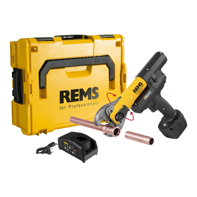 Rems Mini Press 14V ACC Basic Pack pressa radiale a batteria 14,4 V 22 kN ( 578013 R220 ) + 1x batteria ricaricabile 2,5 Ah + caricatore + L-Boxx