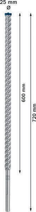 BOSCH Hammerbohrer Expert SDS max-8X Ø 25 mm Arbeits-L.600 mm L.720 mm ( 4000909915 )