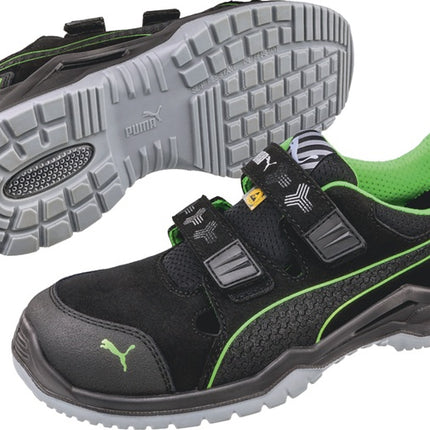 PUMA sandalo di sicurezza Neodyme Green Low taglia 41 nero/verde ( 4300700461 )