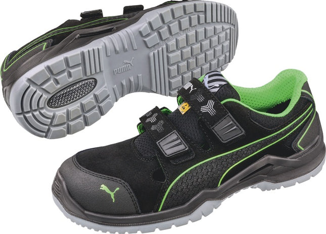 PUMA sandalo di sicurezza Neodyme Green Low taglia 46 nero/verde ( 4300700466 )