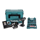 Makita DHP 483 RTJB Akku Schlagbohrschrauber 18 V 40Nm schwarz im Makpac + 2x 5,0Ah Akku + Ladegerät + 100tlg. Bit & Bohrer-Set - Toolbrothers