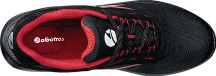 ALBATROS scarpa di sicurezza GRID LOW taglia 40 nero/rosso ( 4300700700 )