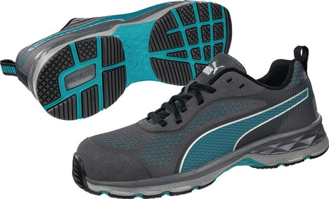 PUMA women's safety shoe FUSE KNIT size 41 grey/blue ( 4300700825 )