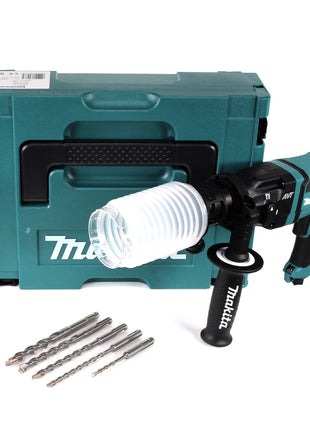 Makita HR 1841 FJ Bohrhammer 470 W SDS-Plus inkl. Koffer + Staubschutz + 5x SDS-VPlus Hammerbohrer - Toolbrothers