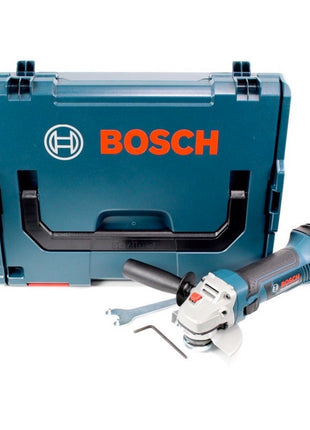 Bosch GWS 18 V-Li 115 mm Akku Winkelschleifer Solo in L-Boxx ( 060193A304 ) + 25 x Bosch Trennscheibe für Metall - 115 x 22,23 mm, gekröpft ( 2608600005 ) - Toolbrothers