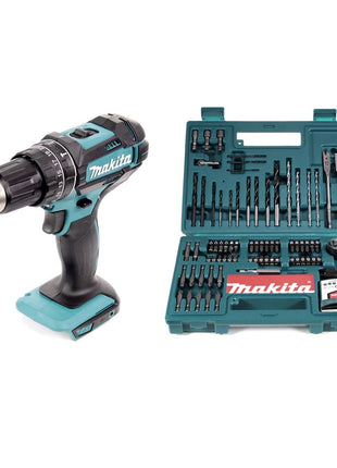 Makita DHP 482 Z Akku Schlagbohrschrauber 18 V 62Nm Solo + Makita Bit & Bohrer-Set 100-teilig - Toolbrothers