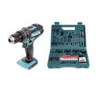 Makita DHP 482 Z Akku Schlagbohrschrauber 18 V 62Nm Solo + Makita Bit & Bohrer-Set 100-teilig - Toolbrothers