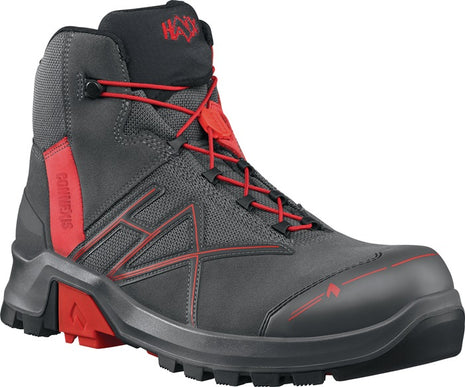 HAIX Sicherheitsstiefel Connexis® GTX mid Größe 9 (43) grau/rot ( 4721000573 )