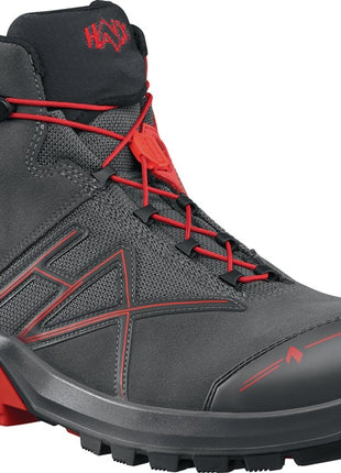 HAIX Sicherheitsstiefel Connexis® GTX mid Größe 9,5 (44) grau/rot ( 4721000574 )