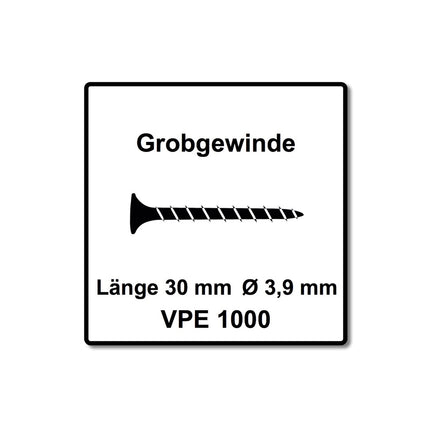 SENCO DS 5550 AC DuraSpin Magazin Schrauber 600 W ( 7T2001N ) + 1000x Grobgewinde Schrauben 3,9x30 mm - Toolbrothers