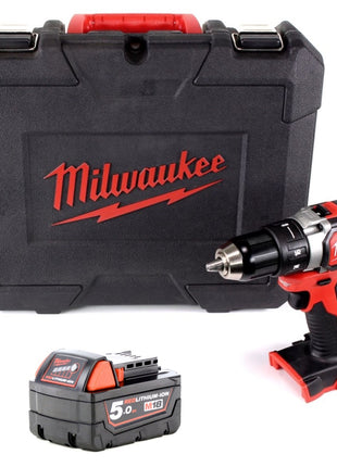 Milwaukee M18 BLDD 501 18 V Brushless Li-Ion Akku Bohrschrauber im Koffer + 1 x 5,0 Ah Akku - ohne Ladegerät - Toolbrothers