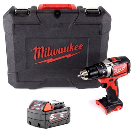 Milwaukee M18 BLDD 501 18 V Brushless Li-Ion Akku Bohrschrauber im Koffer + 1 x 5,0 Ah Akku - ohne Ladegerät - Toolbrothers