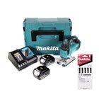 Makita DJV 182 RTJ Akku Pendelhubstichsäge 18V Brushless + 2x Akku 5,0Ah + Ladegerät + 8x Sägeblatt + Makpac - Toolbrothers