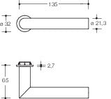 HEWI Rosettengarnitur 162PBM01.230 Polyamid 90m ( 8000482819 )