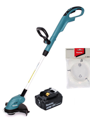 Makita DUR 181 T1 Akku Rasentrimmer 18 V 260 mm + 1x Akku 5,0Ah + 1x Mähfaden - ohne Ladegerät - Toolbrothers