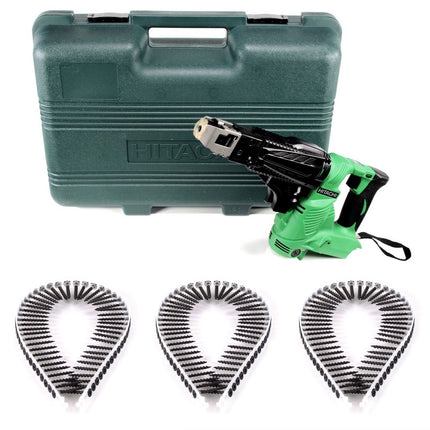 Hitachi WF 18 DSL 18 V Li-Ion Akku Schnellbau Schrauber Solo im Koffer - ohne Akku, ohne Ladegerät + 1000 Magazinschrauben Grobgewinde - Toolbrothers