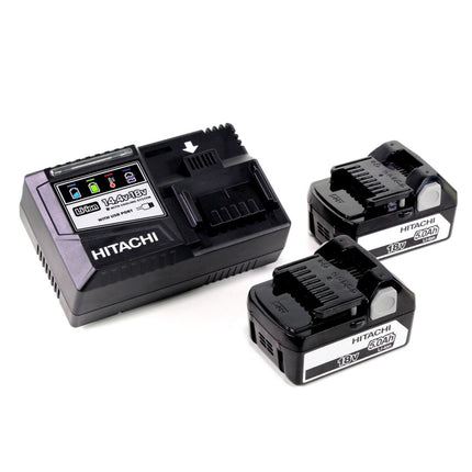 Hitachi WF 18 DSL 18 V Li-Ion Akku Schnellbau Schrauber im Koffer + 2 x 5,0 Ah Akku + Ladegerät + 1000 Magazinschrauben Grobgewinde - Toolbrothers